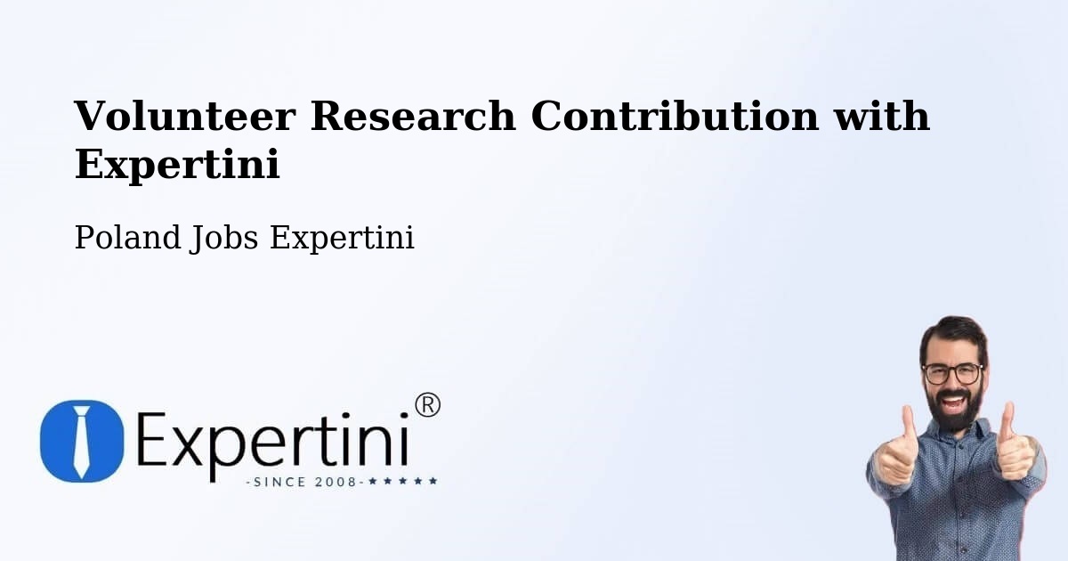 Volunteer Research Contribution Program – Łeba - Poland Jobs Expertini